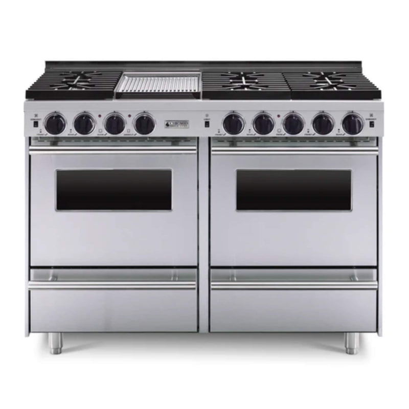 CBO 48" All-Gas Convection Range With Sealed Burners SAKSBY - Stainless Steel Regular View