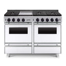 CBO 48" All-Gas Convection Range With Sealed Burners SAKSBY - White Regular View