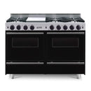 CBO 48" ALL GAS Range With Open Burners SAKSBY - Black Regular View