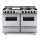 CBO 48" ALL GAS Range With Open Burners SAKSBY - Stainless Regular View