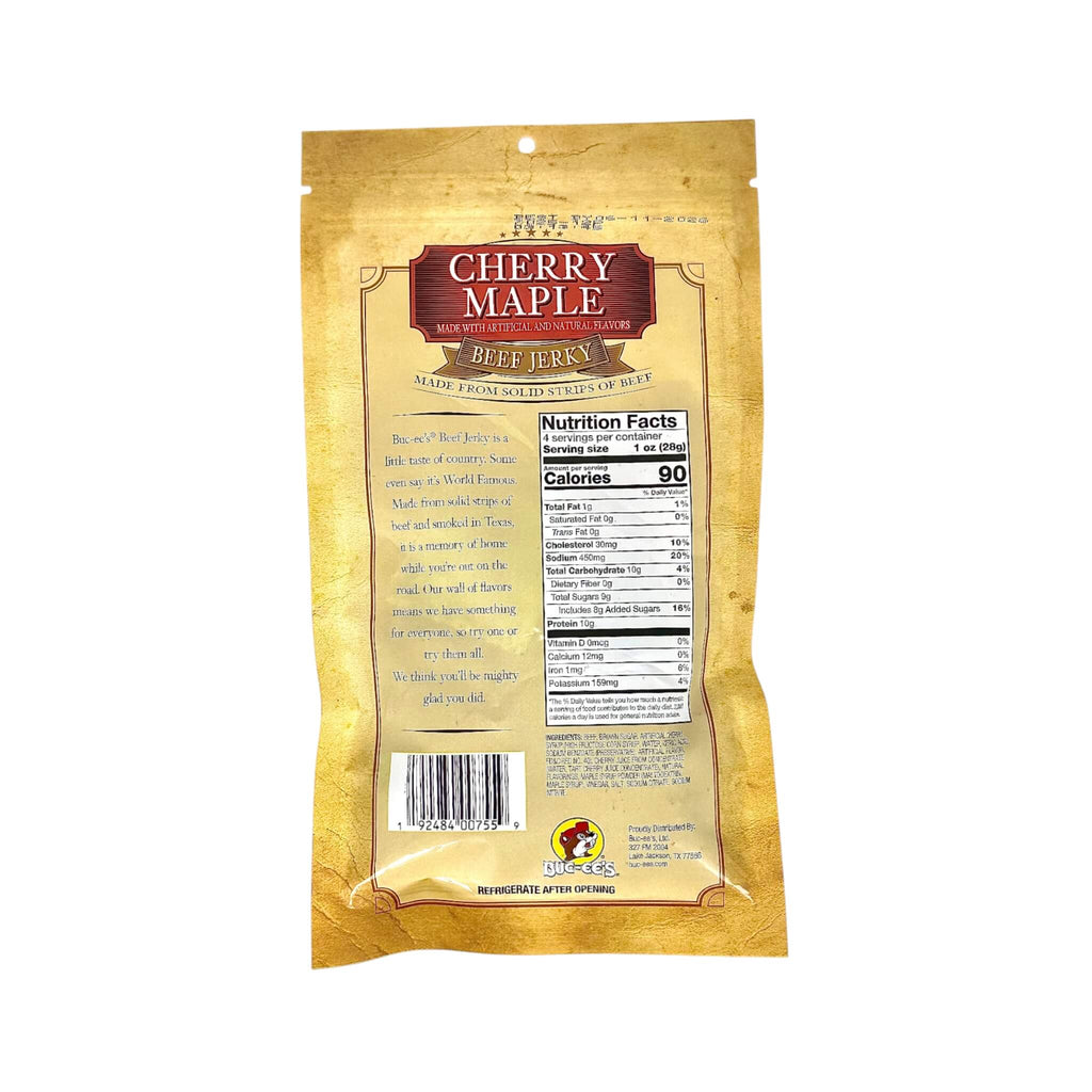 Cherry Maple Beef Jerky (SAK14795) - Saksby Wholesale - Front View