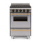 Chicago Brick Oven 24” All Gas Convection Range With Open Burners SAKSBY - Stainless Brass View