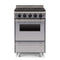 Chicago Brick Oven 24” All Gas Convection Range With Open Burners SAKSBY - Stainless Regular View