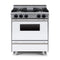 Chicago Brick Oven 30” All Gas Range Range With Open Burners SAKSBY - White Regular View