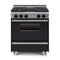 Chicago Brick Oven 30” All-Gas Range With Sealed Burners SAKSBY - Black Regular View