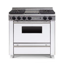 Chicago Brick Oven 36" All Gas Convection Range With Sealed Burners SAKSBY - White Regular View