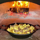 CHICAGO BRICK OVEN 750 Tailgater Wood Fired Pizza Oven on Trailer, 48" [CBO-750] (SAK82581) - Saksby Wholesale - Baked Mac and Bacon In Action