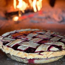 Chicago Brick Oven-750 Tailgater Wood Fired Pizza Oven On Trailer, 48" [CBO-O] (SAK82581) - Saksby Wholesale - Baked Pie In Action