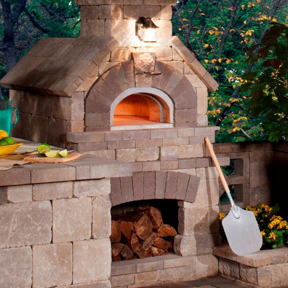 CHICAGO BRICK OVEN CBO-1000 Built In Wood Fired Commercial Outdoor Pizza Oven DIY Kit With 53" x 39" Cooking Surface [CBO-O-KIT-1000] (SAK62895) - SAKSBY
