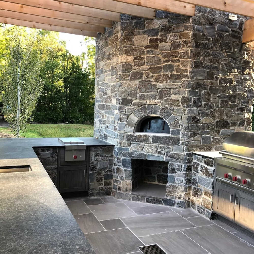 CHICAGO BRICK OVEN CBO-1000 Built In Wood Fired Commercial Outdoor Pizza Oven DIY Kit With 53" x 39" Cooking Surface [CBO-O-KIT-1000] (SAK62895) - SAKSBY