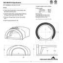Chicago Brick Oven CBO-1000 Built-In Wood Fired Commercial Outdoor Pizza Oven DIY Kit With 53" x 39" Cooking Surface [CBO-O-KIT-1000] (SAK62895) - Saksby Wholesale - Specifications View