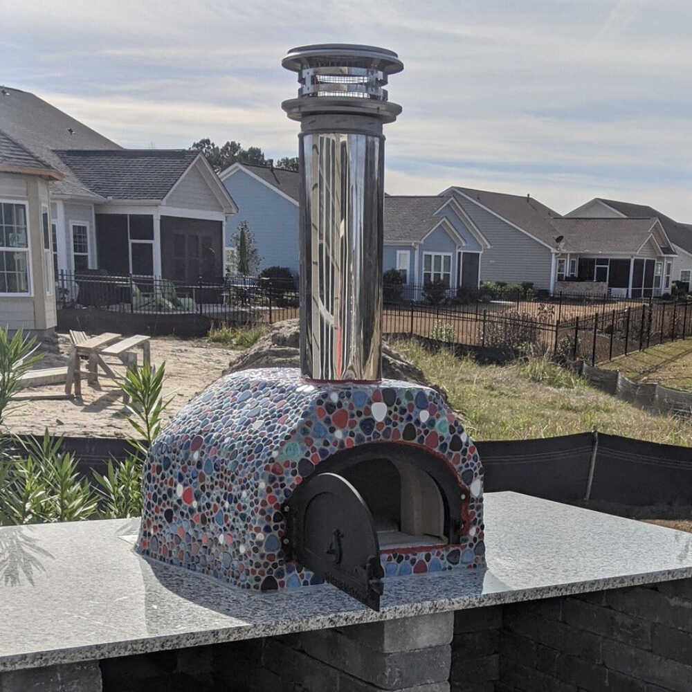 CHICAGO BRICK OVEN CBO 500 Wood Fired Pizza Oven DIY Kit With 27" x 22" Cooking Surface [CBO-O-KIT-500] (SAK15892) - SAKSBY