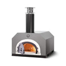 Chicago Brick Oven CBO-750 Countertop Wood Fired Pizza Oven With (38x28)" Cooking Surface [CBO-O-CT-750] (SAK42753) - Saksby Wholesale - Front Left View Silver Vein