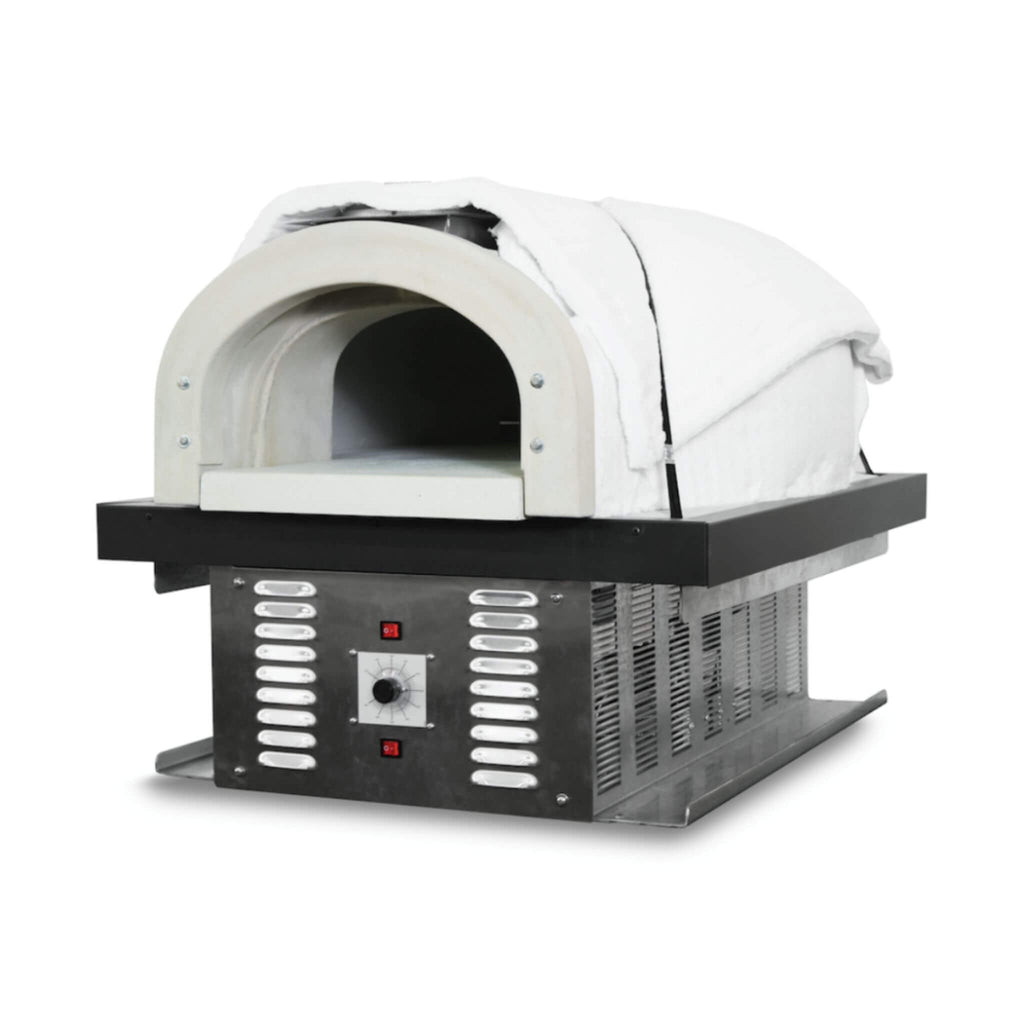 Chicago Brick Oven CBO-750 Commercial Hybrid Wood & Gas Fired Oven DIY Kit [CBO-O-KIT-750-HYB] (SAK75154) - Saksby Wholesale - Front Left View