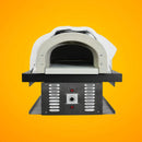 Chicago Brick Oven CBO-750 Commercial Hybrid Wood & Gas Fired Oven DIY Kit [CBO-O-KIT-750-HYB] (SAK75154) - Saksby Wholesale - Front View on Orange Background