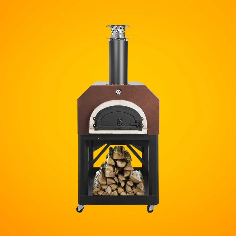 Chicago Brick Oven CBO-750 Mobile Wood Fired Freestanding Pizza Oven, 40" [CBO-O-MBL-750] (SAK49372)