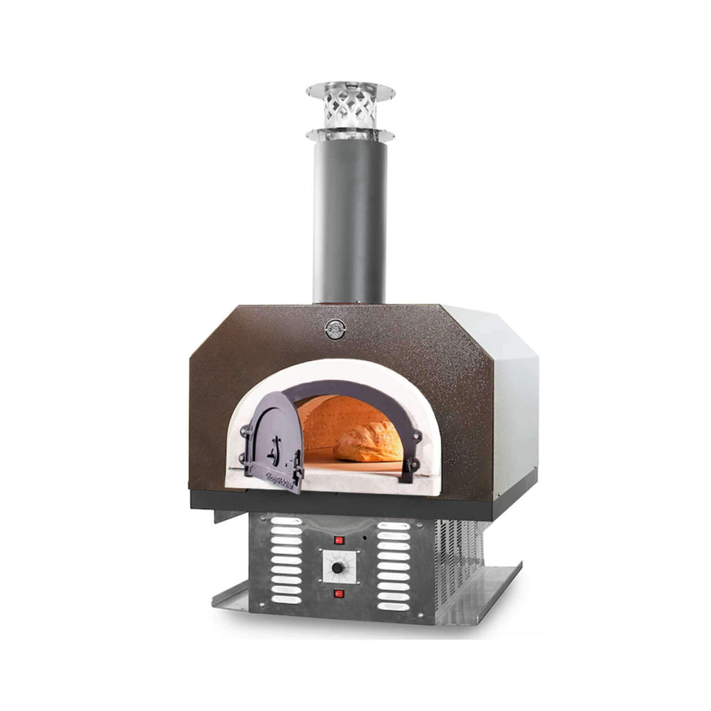 Chicago Brick Oven CBO-750 Residential Hybrid Countertop Pizza Oven With No Skirt [CBO-O-CT-750-HYB] (SAK14259) - Saksby Wholesale - Copper Vein With Open Lid