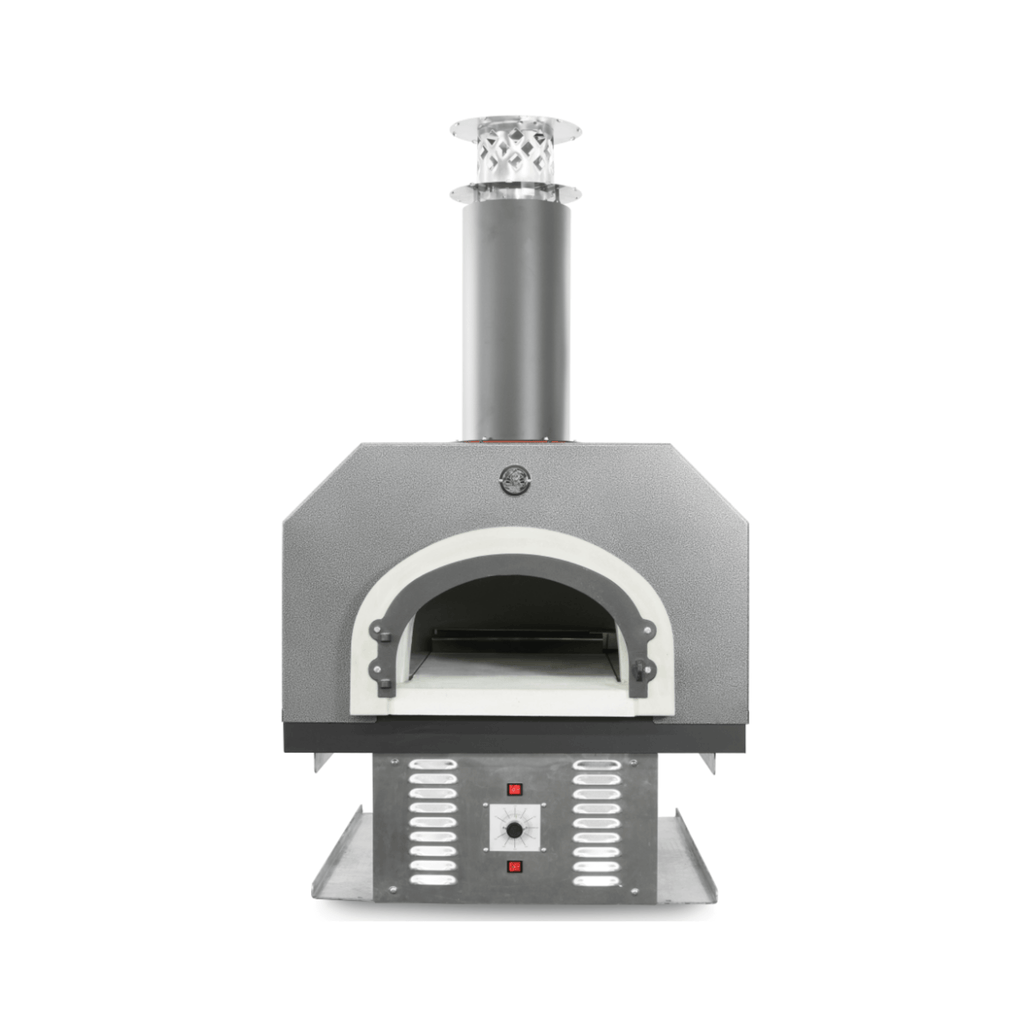 Chicago Brick Oven CBO-750 Residential Hybrid Countertop Pizza Oven With No Skirt [CBO-O-CT-750-HYB] (SAK14259) - Saksby Wholesale - Front View Silver Vein