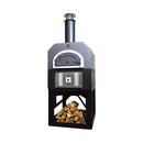 Chicago Brick Oven CBO-750 Residential Hybrid Stand With Dual Fuel [CBO-O-STD-750-HYB] (SAK37429) - Saksby Wholesale - Silver Vein With Closed Lid
