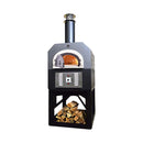 Chicago Brick Oven CBO-750 Residential Hybrid Stand With Dual Fuel [CBO-O-STD-750-HYB] (SAK37429) - Saksby Wholesale - Silver With Open Lid