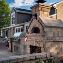 Chicago Brick Oven CBO-750 Wood Fired Pizza Oven DIY Kit With 38" x 28" Cooking Surface [CBO-O-KIT-750] (SAK51793) - Saksby Wholesale - Anchor Install View