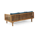 Claremont 3-Seater Acacia Wood Daybed Sofa With Water-Resistant Cushions (SAK65773) - Saksby Wholesale - Back View