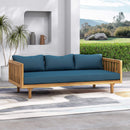 Claremont 3-Seater Acacia Wood Daybed Sofa With Water-Resistant Cushions (SAK65773) - Saksby Wholesale - Outdoor Lifestyle 