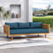 Claremont 3-Seater Acacia Wood Daybed Sofa With Water-Resistant Cushions (SAK65773) - Saksby Wholesale - Outdoor Lifestyle 