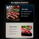 Commercial 12.5 Cu.Ft Dry Aging Fridge For Steaks, Beef, Lamb, And Ham (SAK63584) - Saksby Wholesale - Dry Aged Vs Fresh Cut