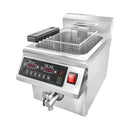 Commercial 12.6 QT 1800W Electric Induction Deep Fryer With Timer (SAK15870) - Saksby Wholesale - Front Right View