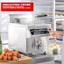 Commercial 12.6 QT 1800W Electric Induction Deep Fryer With Timer (SAK15870) - Saksby Wholesale - Induction Fryer