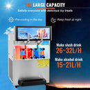 Commercial 16L 1155W Double Bowl Stainless Steel Slushy Margarita Machine (SAK98402) - Saksby Wholesale - Capacity