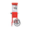 Commercial 6-Ounce Stainless Steel Vintage Popcorn Machine With Cart Red SAK35951 Saksby - Front View