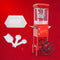 Commercial 6-Ounce Stainless Steel Vintage Popcorn Machine With Cart Red SAK35951 Saksby - With Accessories