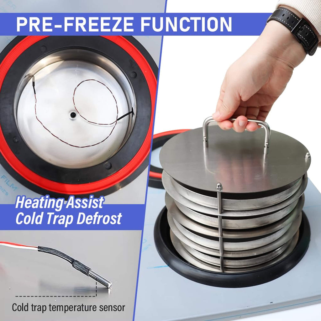 Commercial -60°C Laboratory Vacuum Freeze Dryer With Pre Cooling (SAK74152)
