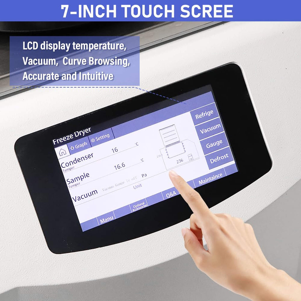 Commercial -60°C Laboratory Vacuum Freeze Dryer With Pre Cooling (SAK74152)