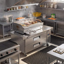 Commercial Double Drawer Undercounter Worktop Fridge With Wheels (SAK80596) - Saksby Wholesale - Lifestyle In Kitchen
