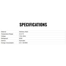 Commercial Double Drawer Undercounter Worktop Fridge With Wheels (SAK80596) - Saksby Wholesale - Specifications