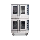Commercial Double-Stack 160K BTU 2-Burner Stainless Steel Gas Stock Pot Range (SAK18763) - Saksby Wholesale - Front View Design