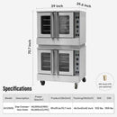 Commercial Double-Stack 160K BTU 2-Burner Stainless Steel Gas Stock Pot Range (SAK18763) - Saksby Wholesale - Specification Details