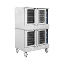 Commercial Full-Size Natural Gas/Propane Double Stacked Convection Oven (SAK60914) - Saksby Wholesale - Front Side View