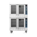 Commercial Full-Size Natural Gas/Propane Double Stacked Convection Oven (SAK60914) - Saksby Wholesale - Front View