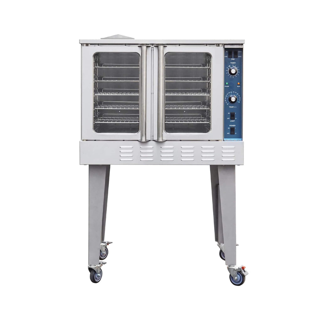 Commercial Full-Size Natural Gas/Propane Single-Deck Convection Oven (SAK87125) - Saksby Wholesale - Front View
