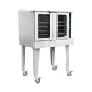 Commercial Full-Size Natural Gas/Propane Single-Deck Convection Oven (SAK87125) - Saksby Wholesale - Side View