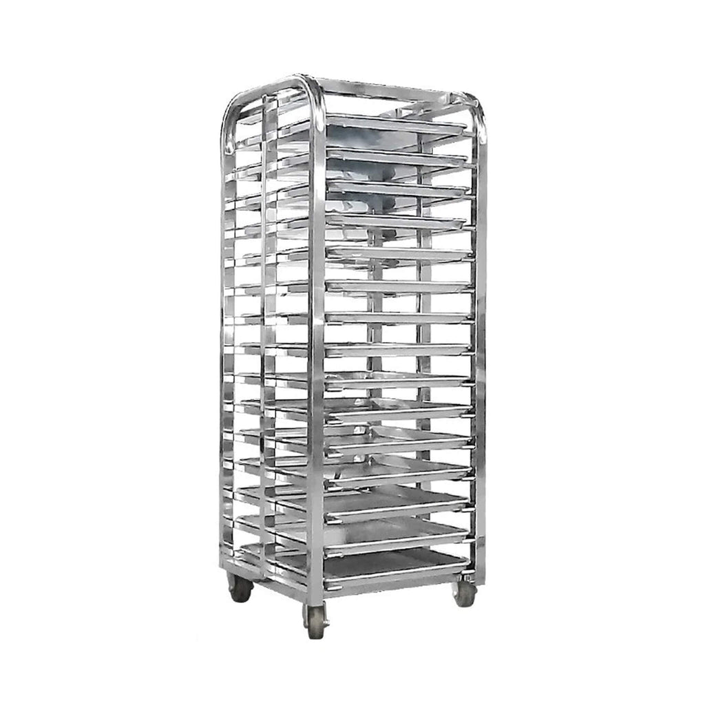 Commercial Heavy-Duty 15-Tray Blast Chiller Freezer Cabinet With Trolley Cart (SAK57249)