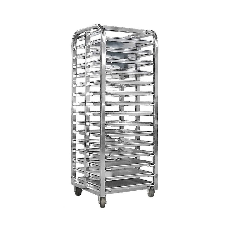 Commercial Heavy-Duty 15-Tray Blast Chiller Freezer Cabinet With Trolley Cart (SAK57249)