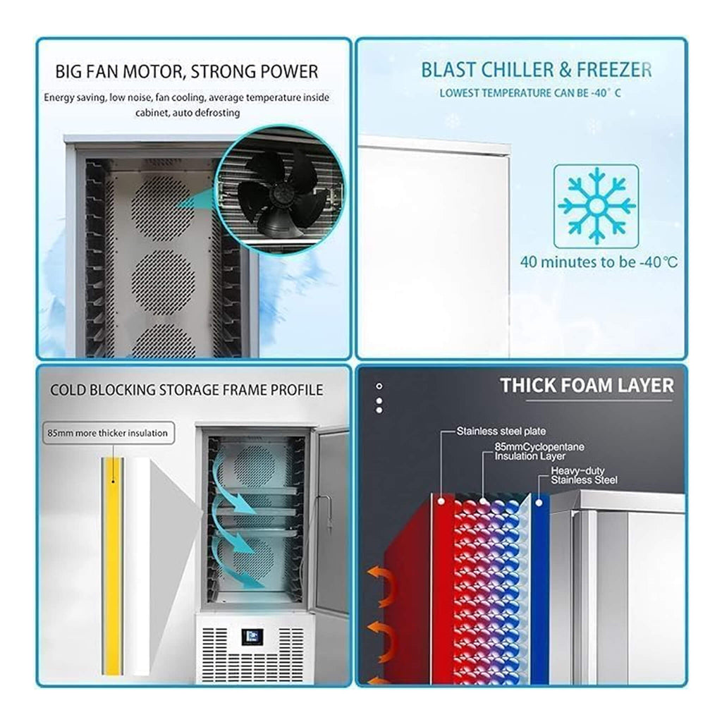 Commercial Heavy-Duty Extra-Low Temperature Blast Chiller Freezer (SAK46083)