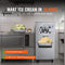 Commercial Single Flavor Hard Serve Stainless Steel Ice Cream Machine 20 25L H SAK20782 Saksby - Efficiency
