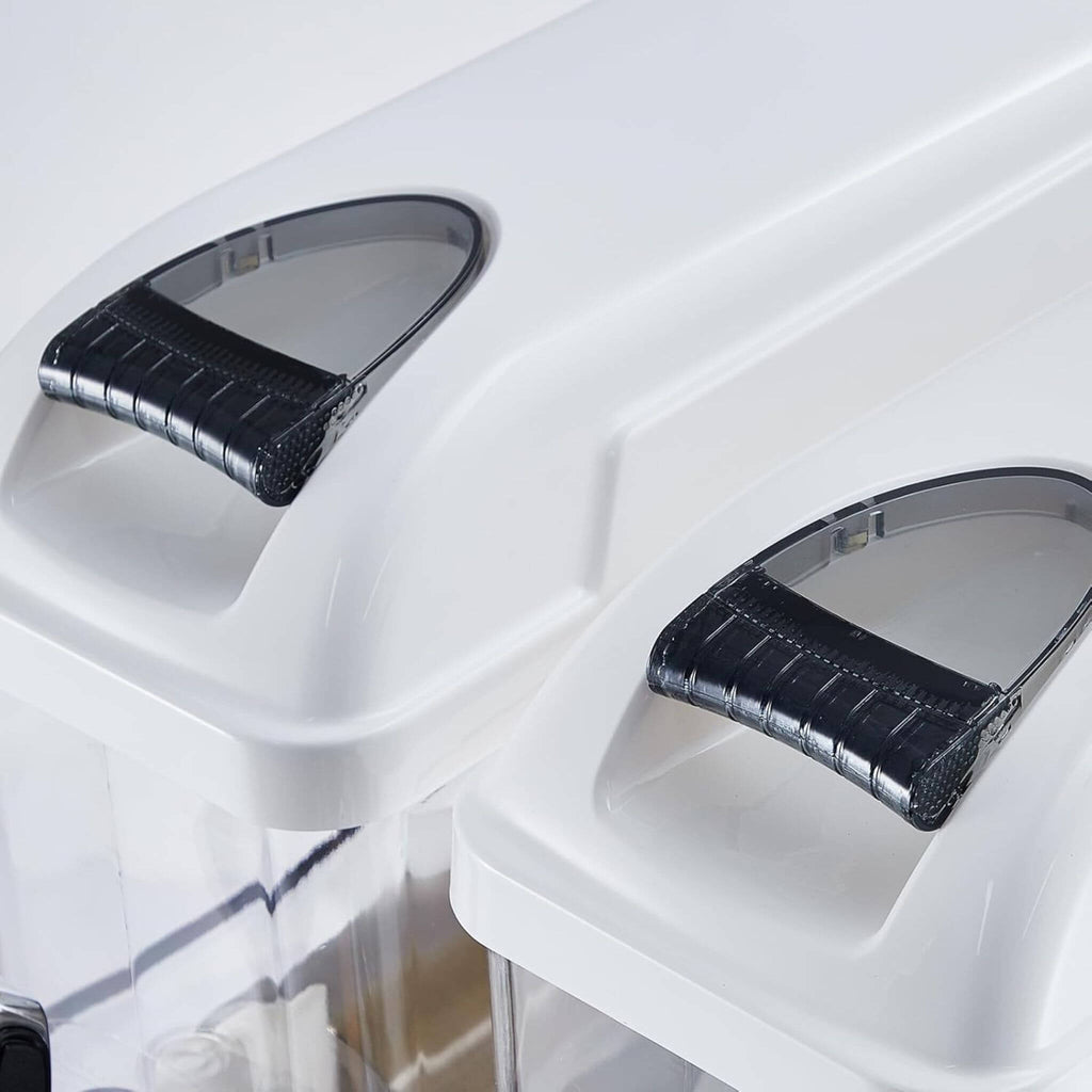24L Commercial Stainless Steel Frozen Slush Machine With Auto Clean (SAK68047) - Saksby Wholesale - Cover Handle View
