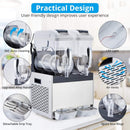 24L Commercial Stainless Steel Frozen Slush Machine With Auto Clean (SAK68047) - Saksby Wholesale - Practical Design